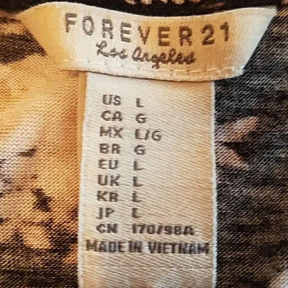 💖 Forever 21 Large Black Floral Racer back Tank - Picture 4 of 4